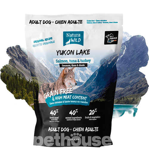 Natura Wild Yukon Lake Adult Dog Salmon, Tuna & Turkey