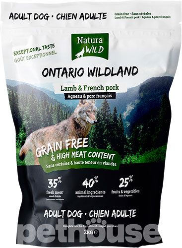 Natura Wild Ontario Wildland Adult Dog Lamb & French Pork