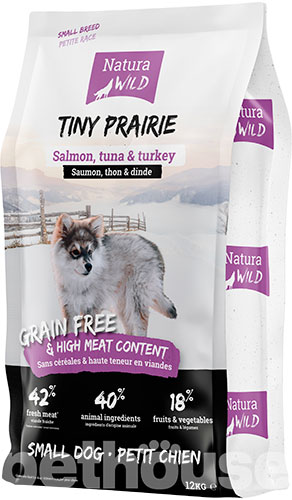 Natura Wild Tiny Prairie Small Dog Salmon, Tuna & Turkey