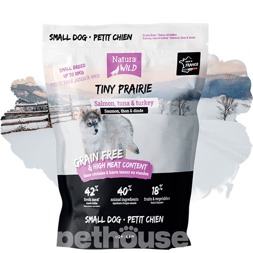 Natura Wild Tiny Prairie Small Dog Salmon, Tuna & Turkey