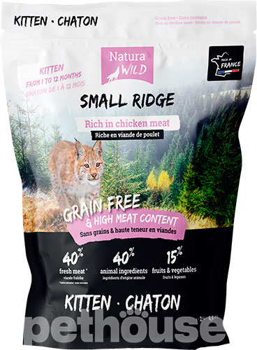 Natura Wild Small Ridge Kitten Rich in Chicken meat