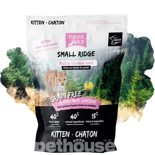 Natura Wild Small Ridge Kitten Rich in Chicken meat