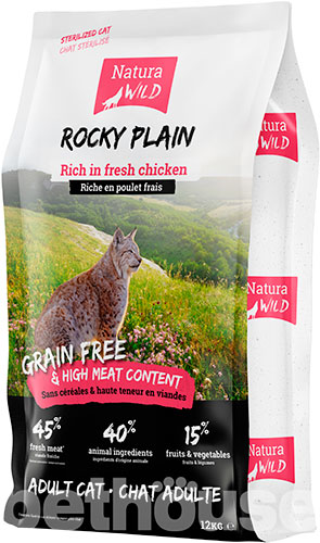 Natura Wild Rocky Plain Adult Sterilized Cat Rich in Chicken meat