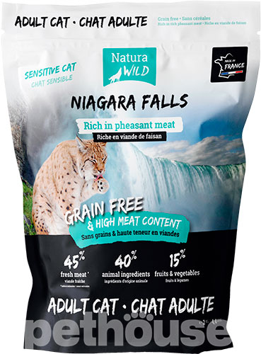 Natura Wild Niagara Falls Adult Sensitive Cat Rich in Pheasant meat