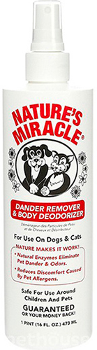 Nature's Miracle Dander Remover & Body Deodoriser, Spray