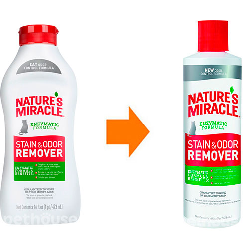Nature's Miracle Just for Cats Stain & Odor Remover, раствор, фото 2