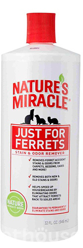 Nature's Miracle Just For Ferrets Stain & Odor Remover, раствор