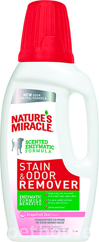 Nature's Miracle Dog Stain & Odor Remover, розчин з ароматом грейпфрута