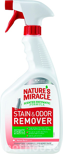 Nature's Miracle Cat Stain & Odor Remover, спрей с ароматом дыни