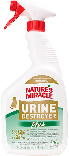 Nature's Miracle Urine Destroyer Cat Stain & Odor Remover, спрей