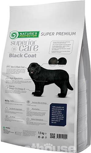 Nature's Protection Superior Care Dog Dark Coat Adult All Breeds, фото 3