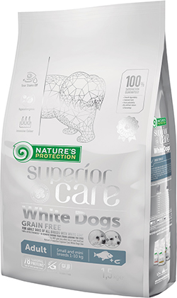 Nature's Protection Superior Care White Dog Grain Free Adult Small and Mini Breeds White Fish