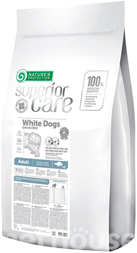 Nature's Protection Superior Care White Dog Grain Free Adult Small and Mini Breeds White Fish, фото 2