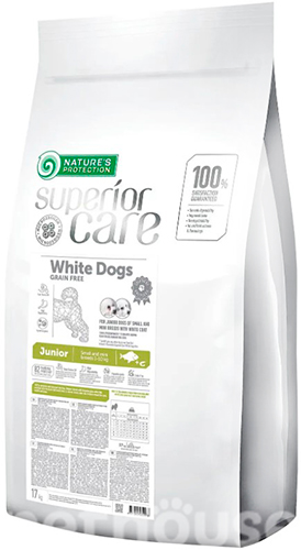 Nature's Protection Superior Care White Dog Grain Free Junior Small and Mini Breeds, фото 2