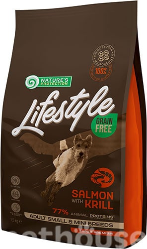 Nature's Protection Lifestyle Grain Free Salmon with Krill Adult Small and Mini Breeds