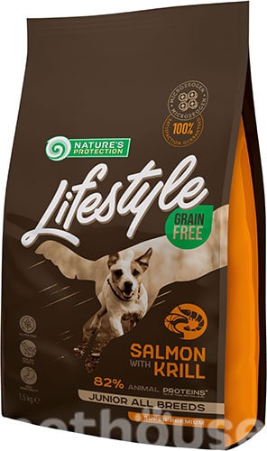 Nature's Protection Lifestyle Grain Free Salmon with Krill Junior All Breeds