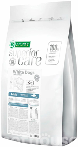 Nature's Protection Superior Care White Dog Grain Free Adult Large Breeds White Fish, фото 2