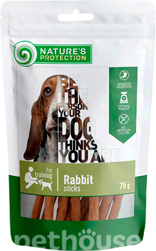 Nature's Protection Dog Snacks Rabbit Sticks