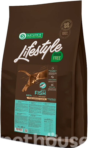 Nature's Protection Lifestyle Grain Free Cat Adult White Fish   , фото 2