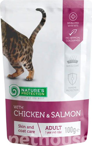 Nature's Protection Cat Skin & Coat Care Chicken & Salmon