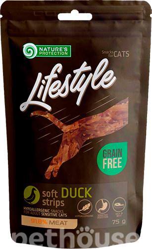 Nature's Protection Lifestyle Cat Snacks Soft Duck Strips