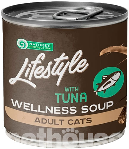 Nature's Protection Lifestyle Cat Adult Sensitive Digestion Wellness Soup Tuna