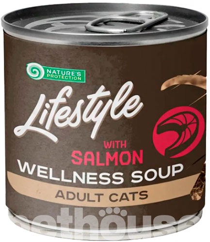 Nature's Protection Lifestyle Cat Adult Sterilised Wellness Soup Salmon