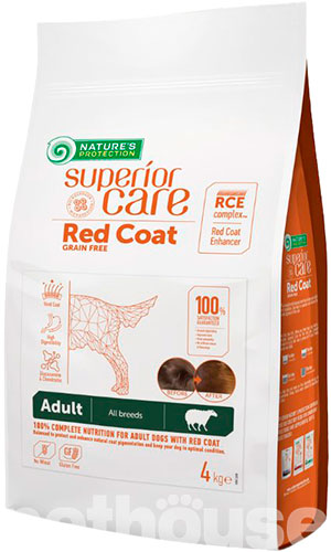 Nature's Protection Superior Care Dog Red Coat Grain Free Adult All Breeds Lamb