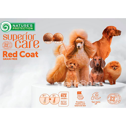 Nature's Protection Superior Care Dog Red Coat Grain Free Adult All Breeds Lamb, фото 3