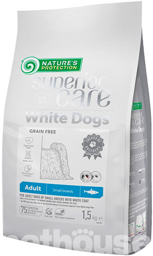Nature's Protection Superior Care White Dog Grain Free Adult Small and Mini Breeds Herring