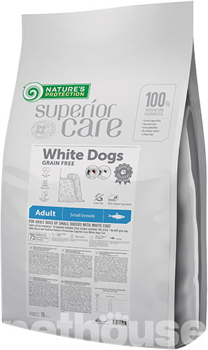 Nature's Protection Superior Care White Dog Grain Free Adult Small and Mini Breeds Herring, фото 2
