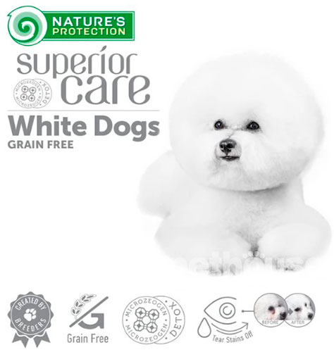 Nature's Protection Superior Care White Dog Grain Free Adult Small and Mini Breeds Herring, фото 3