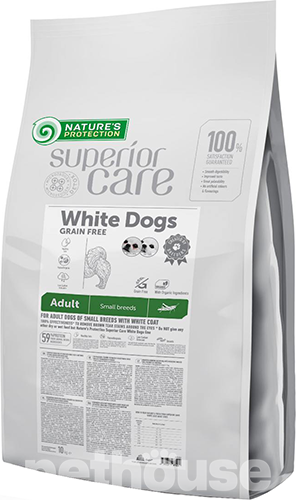 Nature's Protection Superior Care White Dog Grain Free Adult Small and Mini Breeds Insect