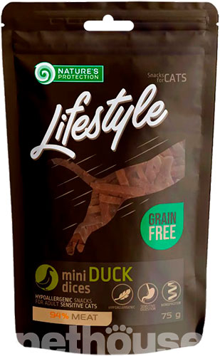 Nature's Protection Lifestyle Cat Snacks Mini Duck Dices