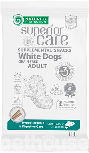 Nature's Protection Superior Care White Dogs Hypoallergenic & Digestive Care With Salmon