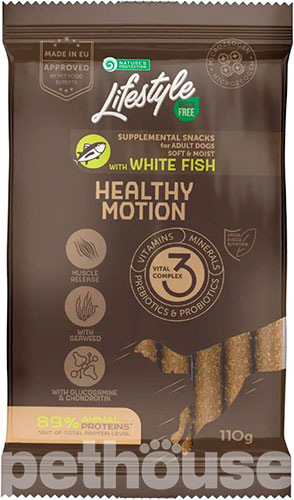 Nature's Protection Lifestyle Dog Snacks Healthy Motion With White Fish