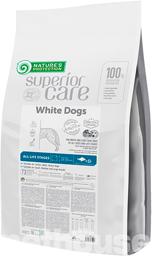 Nature's Protection Superior Care White Dogs White Fish All Sizes and Life Stages, фото 2