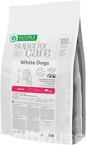 Nature's Protection Superior Care White Dogs White Fish Junior All Sizes, фото 2