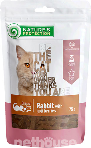 Nature's Protection Cat Snacks Rabbit With Goji Berries