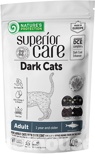 Nature's Protection Superior Care Dark Cats Grain Free Herring Nature's Protection Superior Care Dark Cats Grain Free Herring