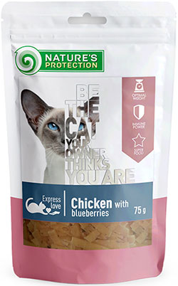 Nature's Protection Cat Snacks Chicken With Blueberries