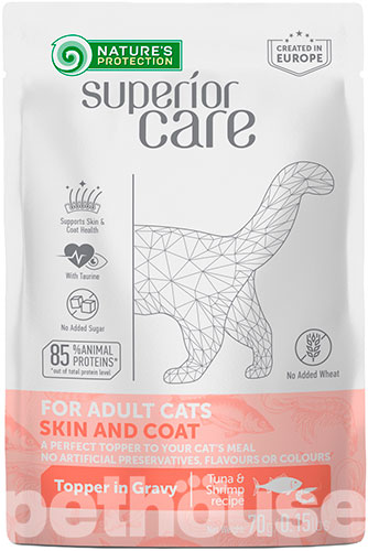 Nature's Protection Superior Care Cat Adult Skin & Coat with Tuna & Shrimps