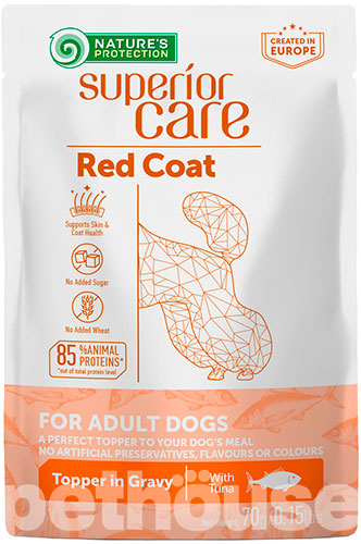Nature's Protection Superior Care Dog Adult Red Coat with Tuna