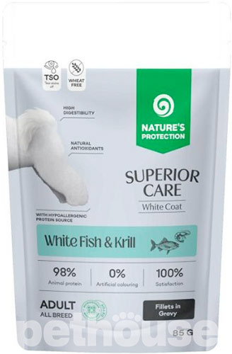 Nature's Protection Superior Care White Dog Grain Free Adult with White Fish and Krill