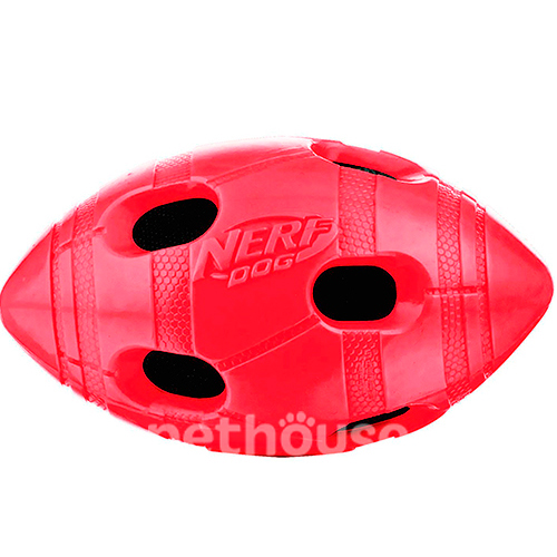 Nerf TPR Crunch Bash Football Шелестящий мяч для собак