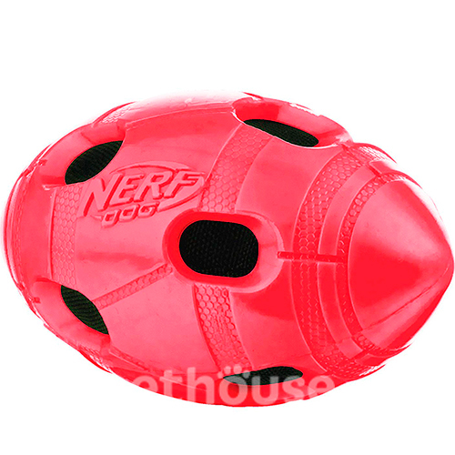 Nerf TPR Crunch Bash Football Шелестящий мяч для собак, фото 2