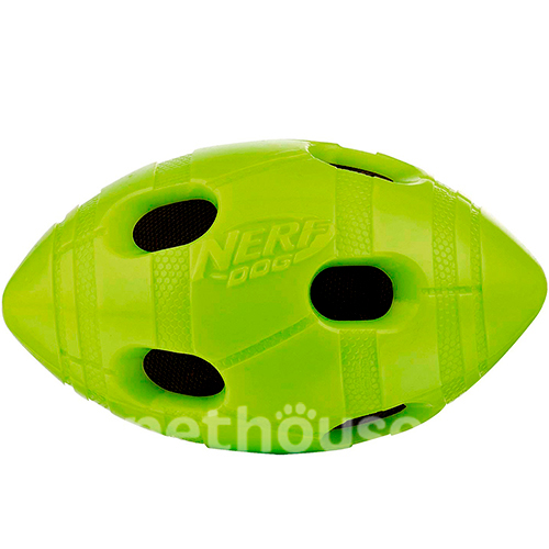 Nerf TPR Crunch Bash Football Шелестящий мяч для собак, фото 5