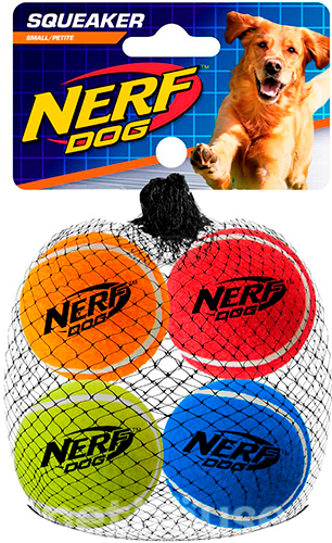 Nerf Squeak Tennis Balls Набір тенісних м’ячів для собак