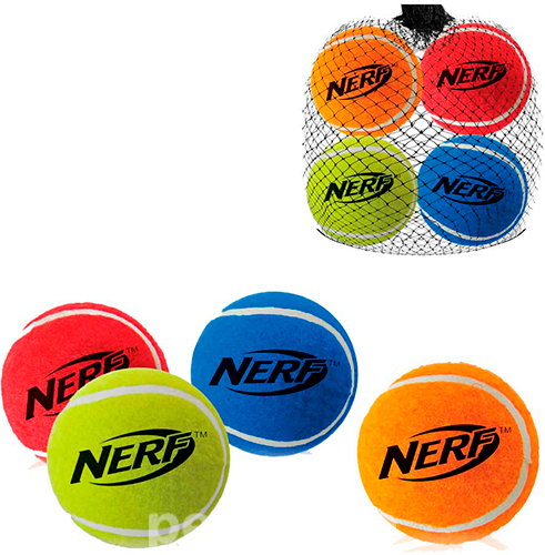 Nerf Squeak Tennis Balls Набор теннисных мячей для собак, фото 2