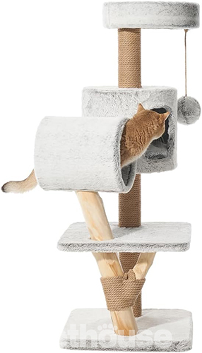 Nobby Игровая когтеточка-комплекс "Runa", светло-серая